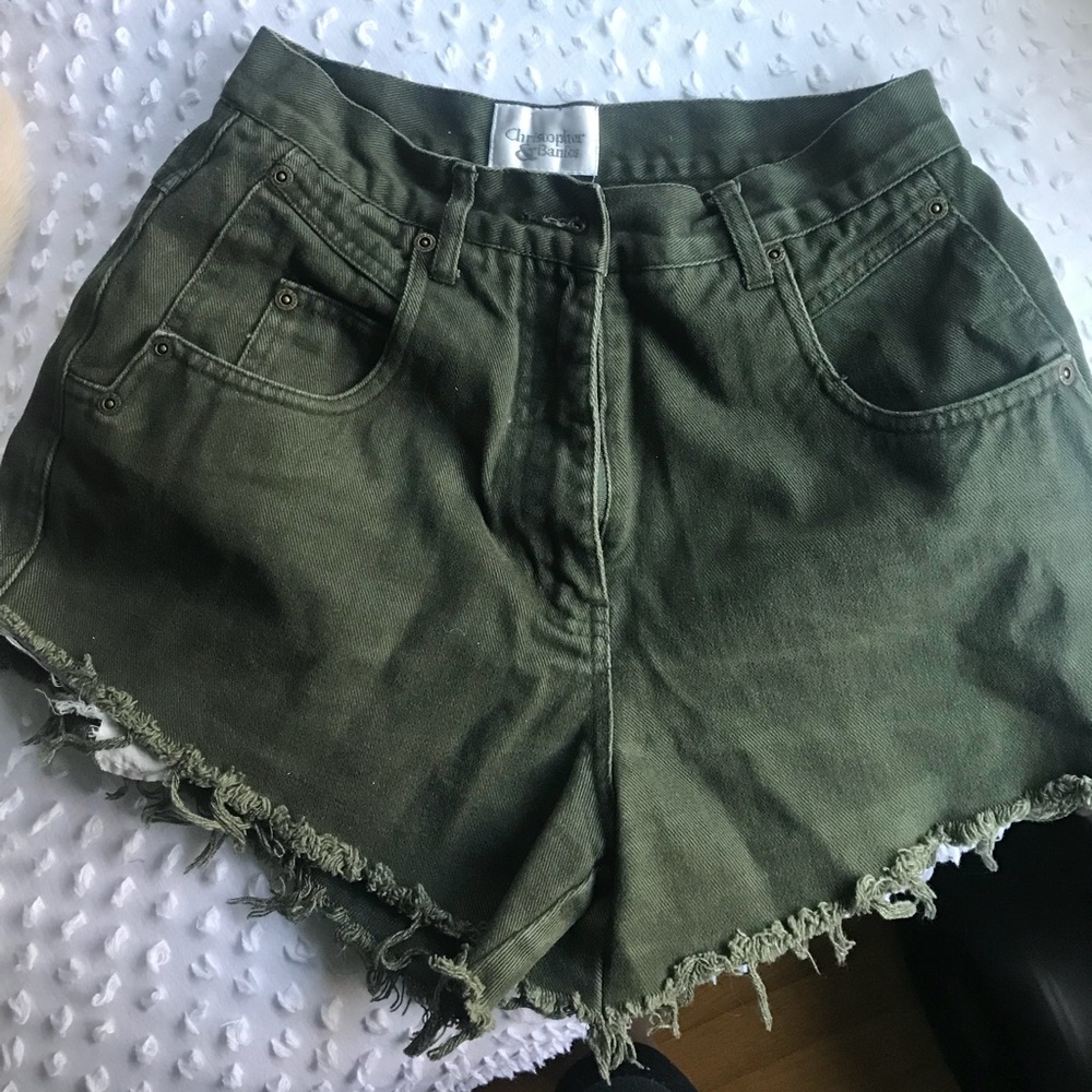 High-waisted shorts